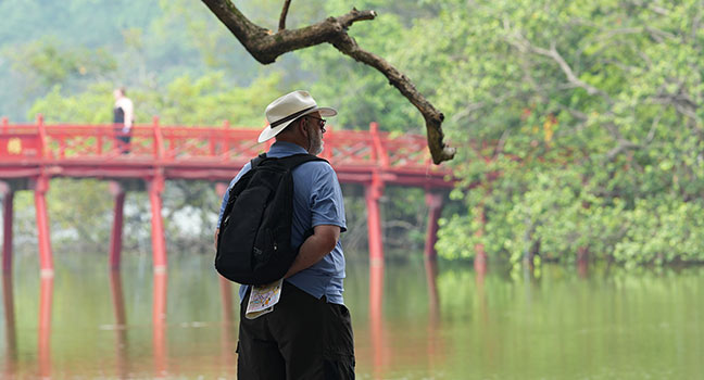 Golden Tortoise of Ngoc Son Temple in Hoan Kiem Lake